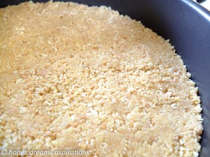 biscuits pressed into pan