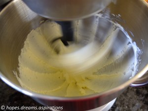 beating cream cheese